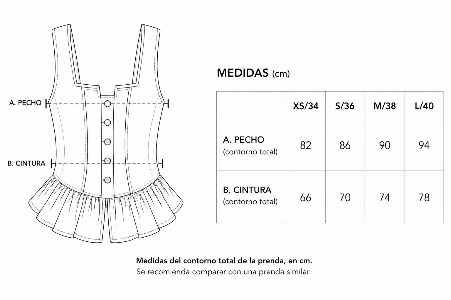 Guía de tallas