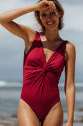 Traje de baño  de MonBali Collection, tejido reciclado ECONYL® de alta calidad, fruncido delantero y opción de foam para mayor soporte