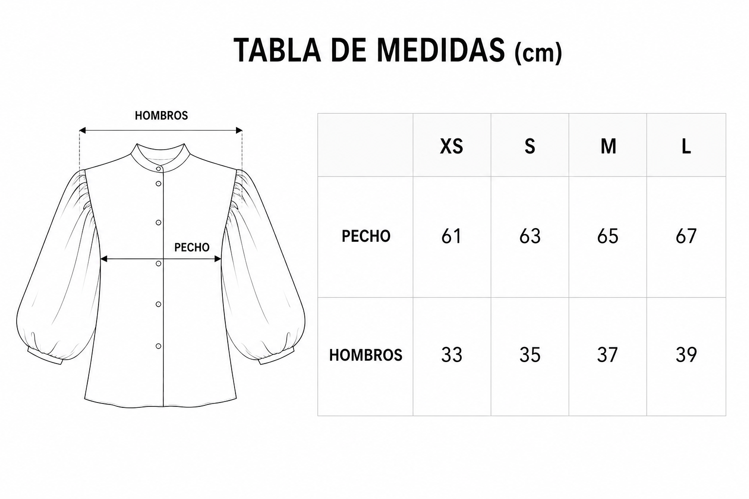 Guía de tallas