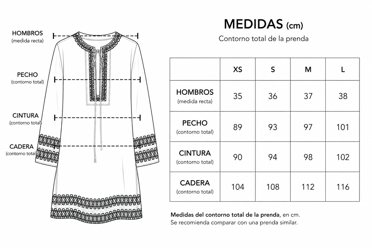 Guía de tallas