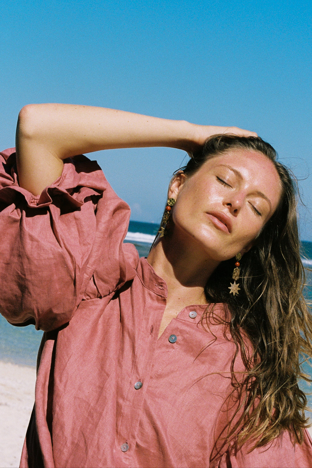 Blusa Iconic Lino Coral