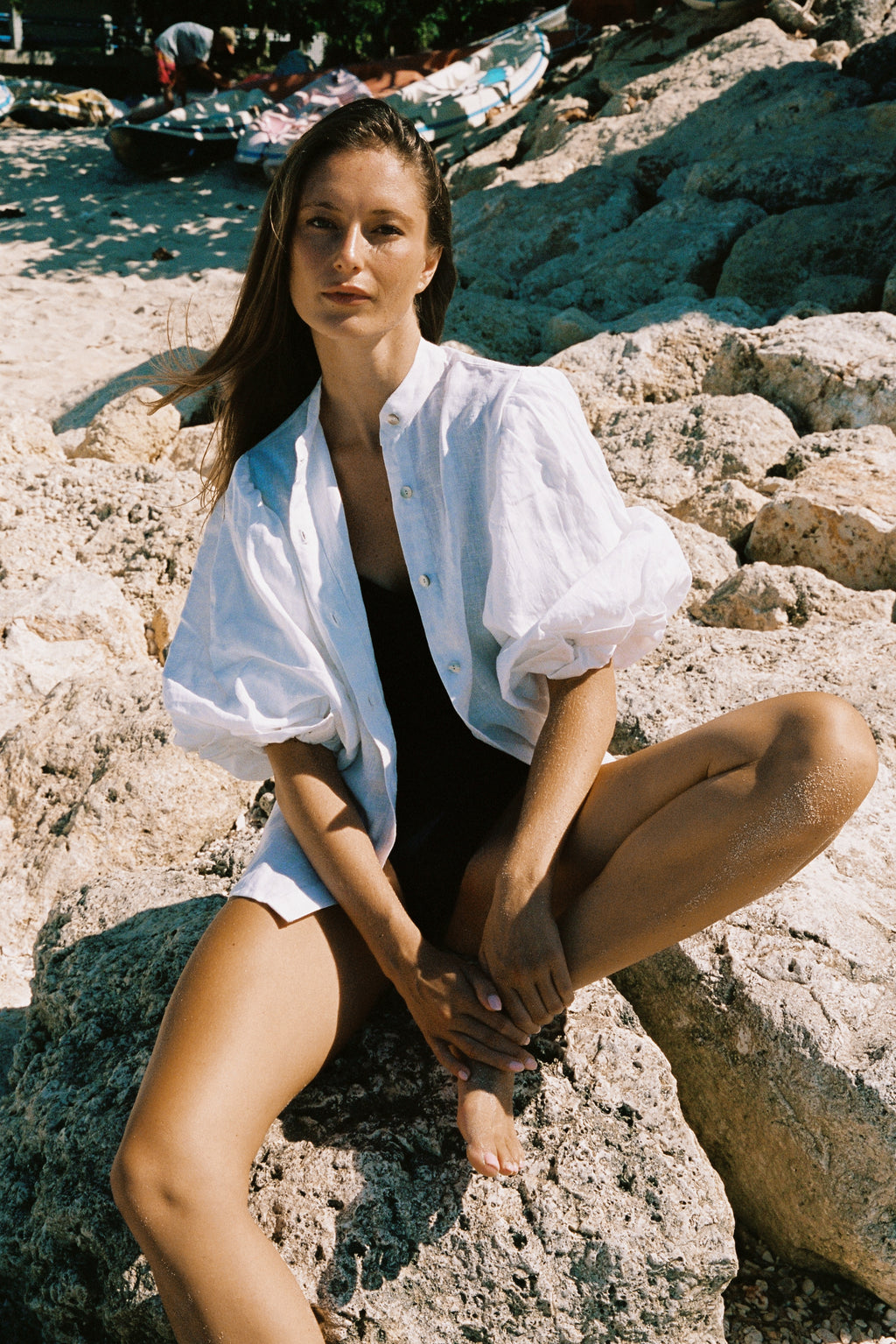 Blusa Iconic Lino Blanca
