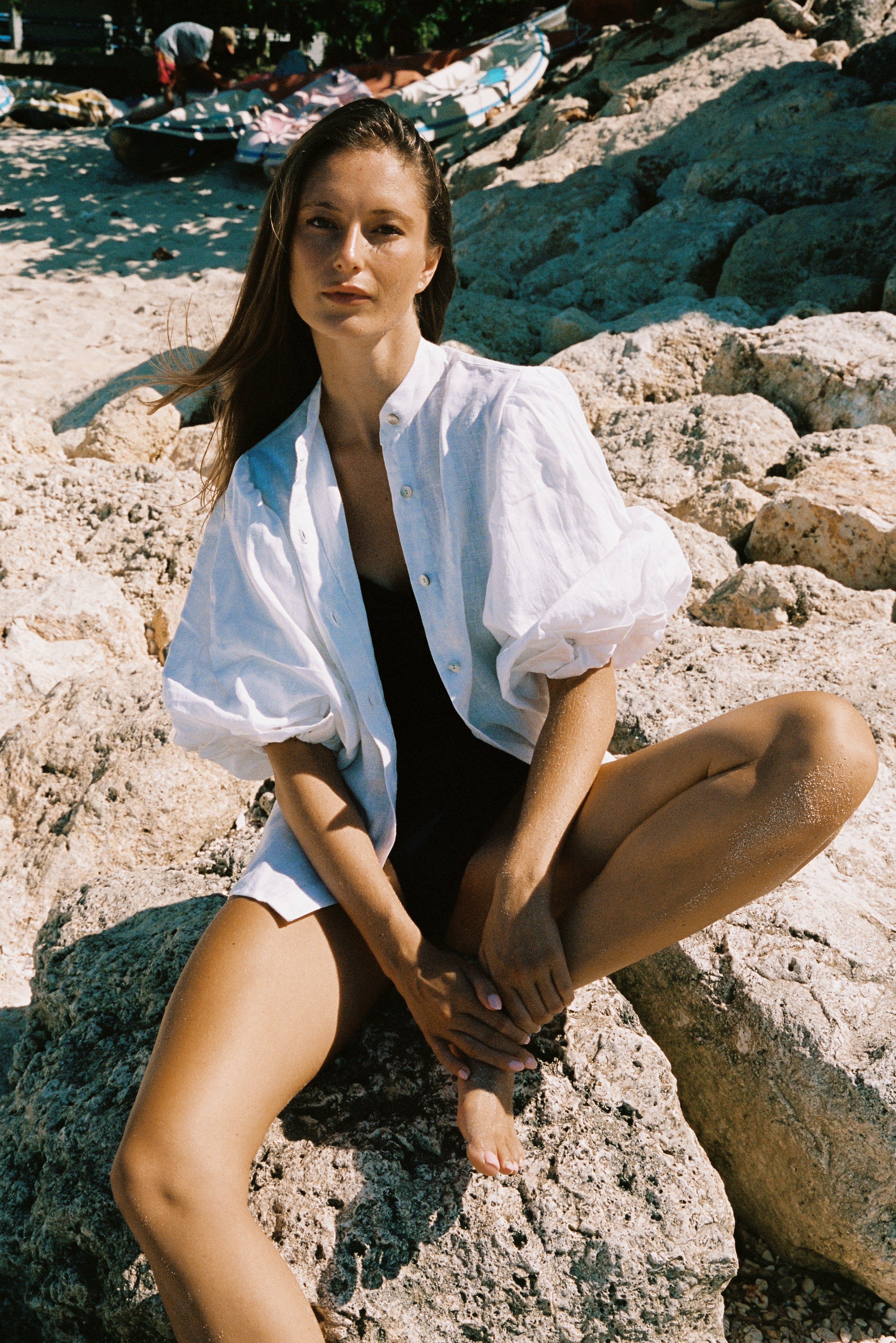 Blusa Iconic Lino Blanca