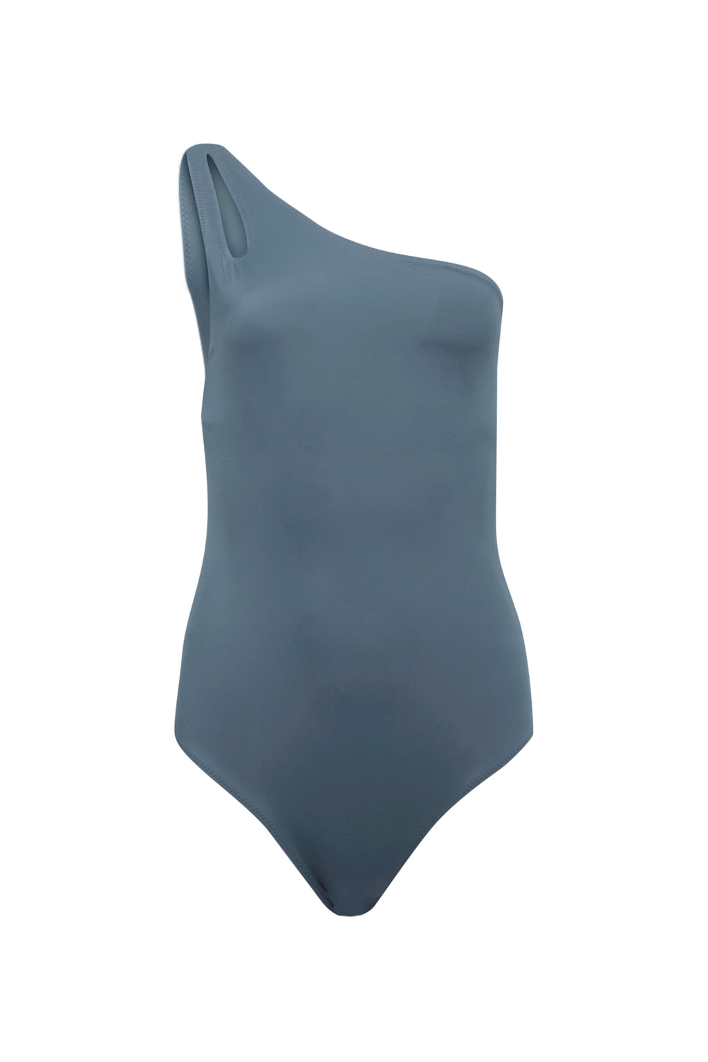 Traje de baño The Timeless gris, diseño asimétrico 