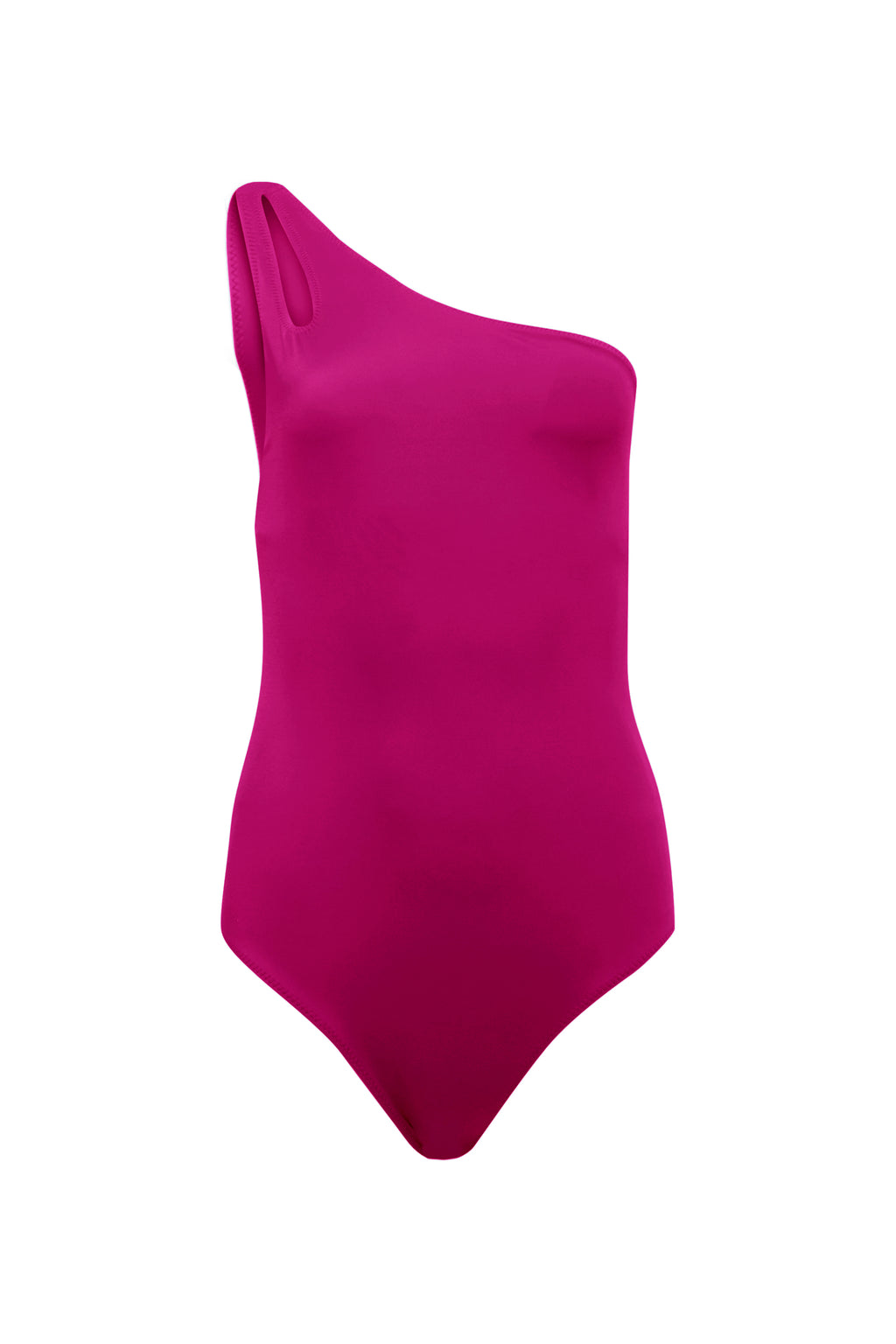 Traje de baño The Timeless Fucsia, diseño asimétrico 