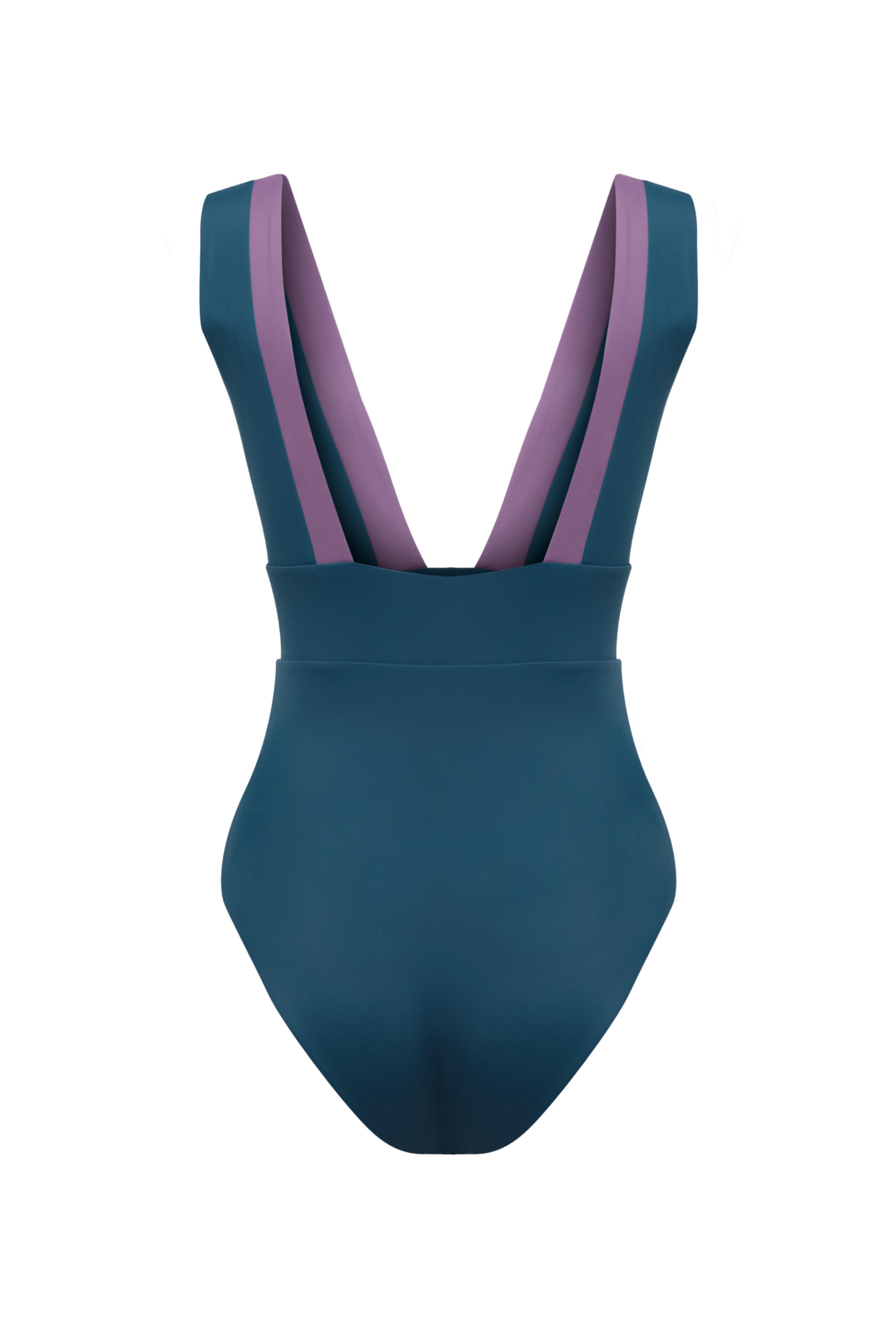 Traje de baño The Essential con escote y tirantes anchos; tejido ECONYL®, diseño elegante y atemporal